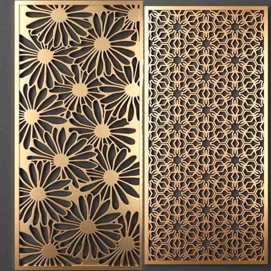 La séparation à la maison d'écran en métal de décoration 3 lambrisse le panneau pliable de diviseur de pièce