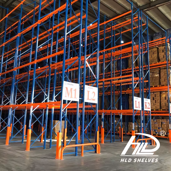 Support d'entrepôt en métal pour étagères robustes