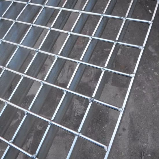 Barres de plancher discordantes de grille de maille en acier de couverture de fossé de route galvanisées